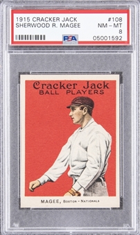 1915 Cracker Jack #108 Sherwood R. Magee – PSA NM-MT 8